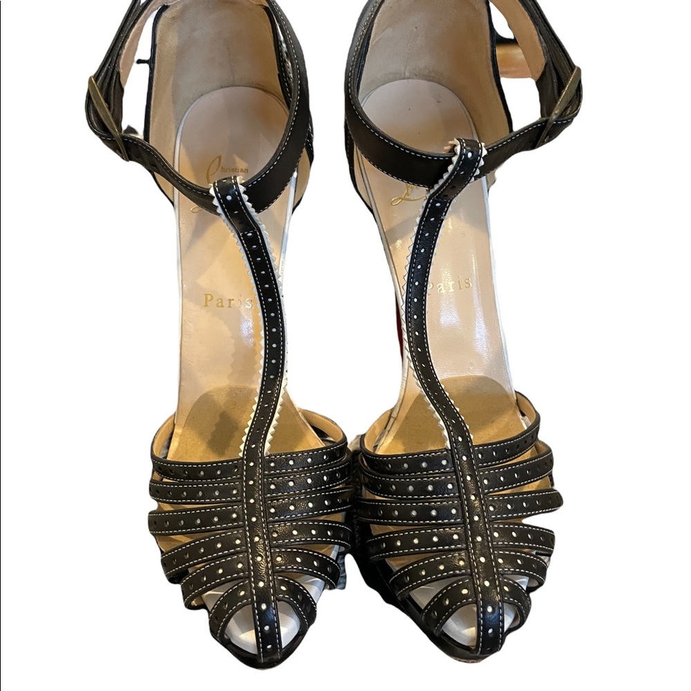 Christian Louboutin t-strap stiletto Size 37